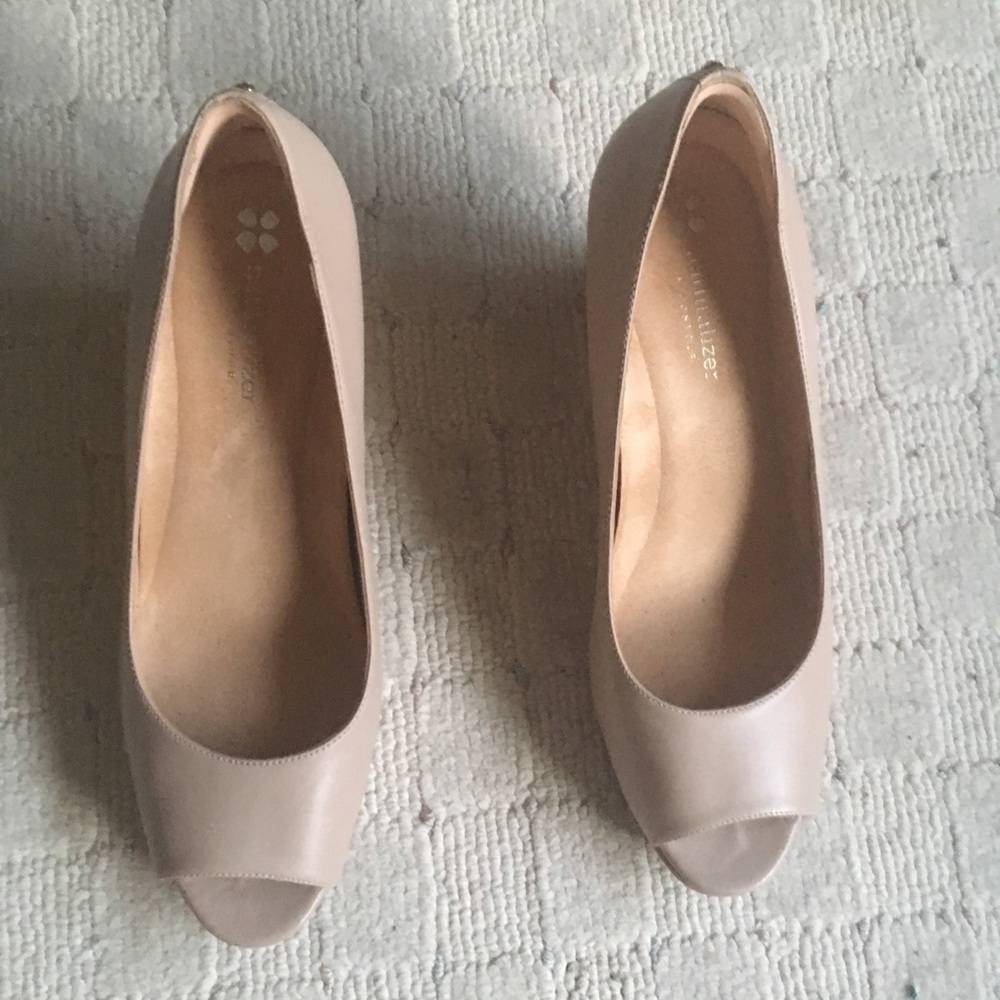 Naturalizer Peep Toe Wedges